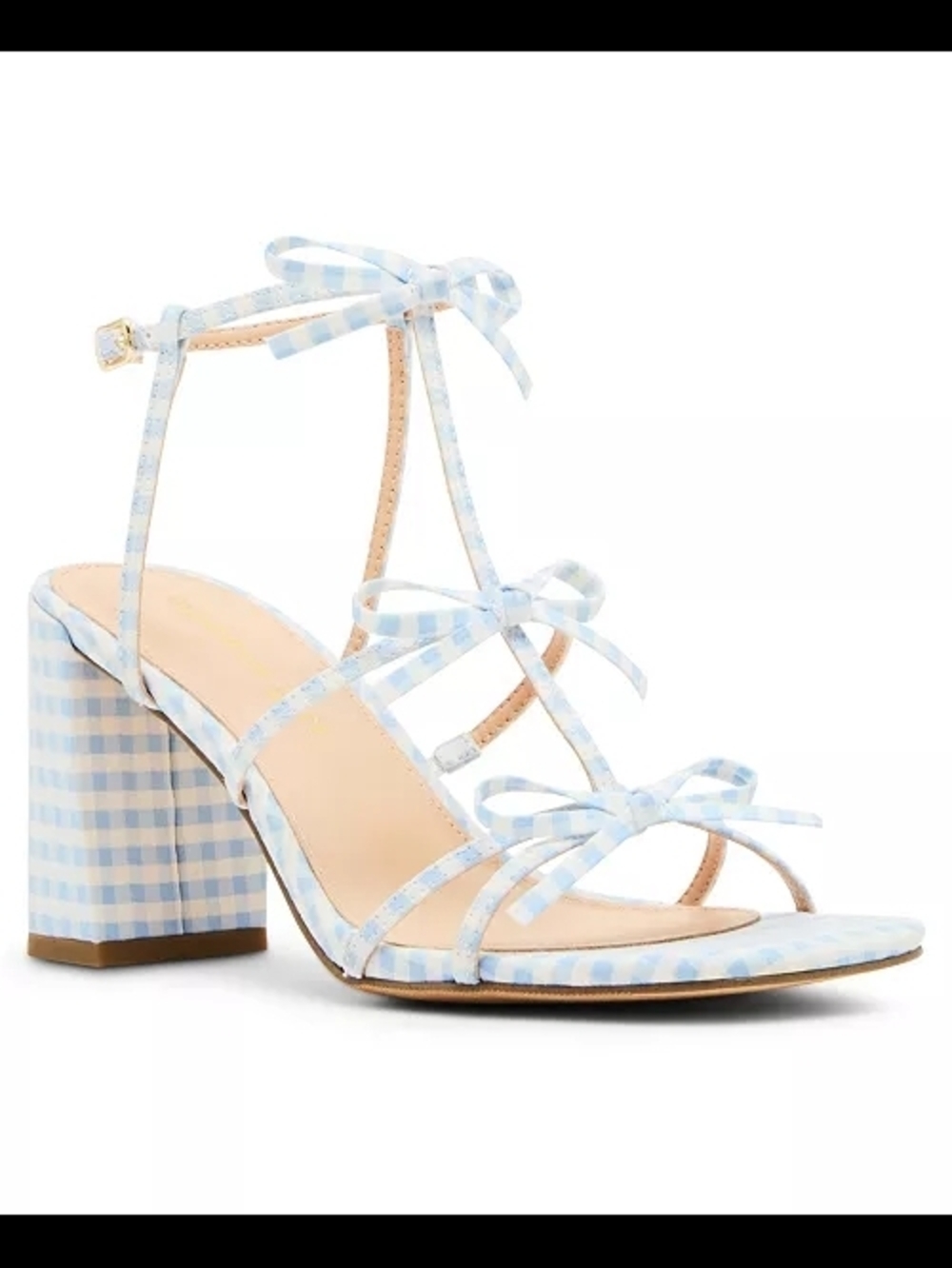 Madden Girl Women's Lovely Bow Strappy Block-Heel Dress Sandals Size 6.5